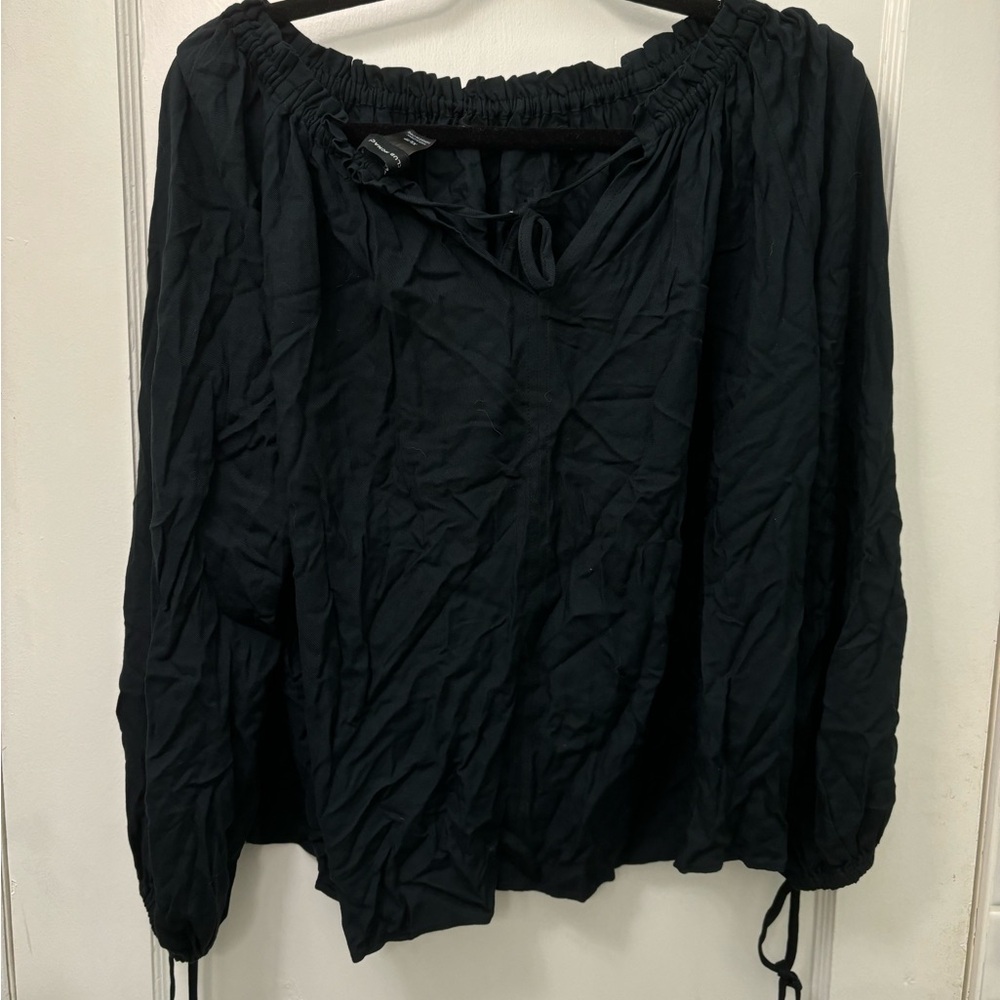 NWT Club Monaco Shirred Tie Shirt - Picture 6 of 9